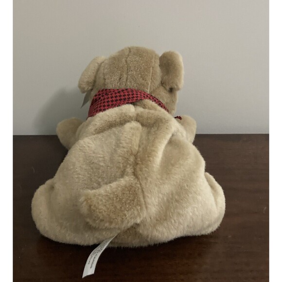 Vintage Carlton Cards Realistic Sharpei puppy dog plush tag bandana neckerchief - Picture 4 of 12